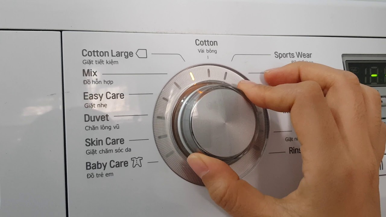 Sử dụng chế độ máy giặt hợp lý để mang lại hiệu quả cao