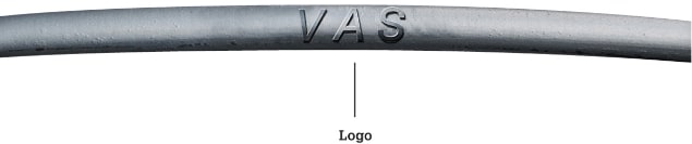 Sắt thép Việt Mỹ đều có in nổi chữ "VAS" trên thân thép